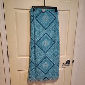 Blue Patterned Women's Skirt